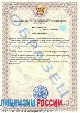 Образец сертификата соответствия (приложение) Палласовка Сертификат ISO 27001